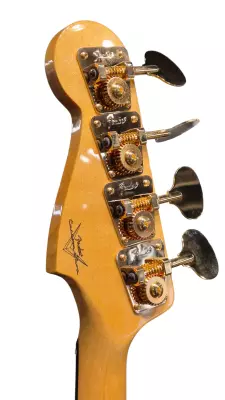 Fender Custom Shop American Custom Jazz Bass NOS with Ebony Fingerboard - White Blonde 2