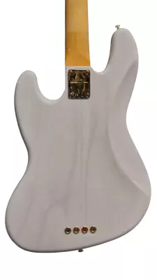 Fender Custom Shop American Custom Jazz Bass NOS with Ebony Fingerboard - White Blonde 2