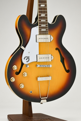 Epiphone - Casino Left Handed Semi-Hollow Guitar - Vintage Sunburst w/ Case 4