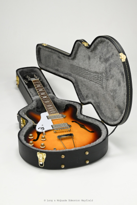 Epiphone - Casino Left Handed Semi-Hollow Guitar - Vintage Sunburst w/ Case 7
