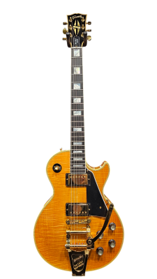 Store Special Product - Gibson Les Paul Custom Figured Top Electric Guitar with Bigsby - Antique Natural