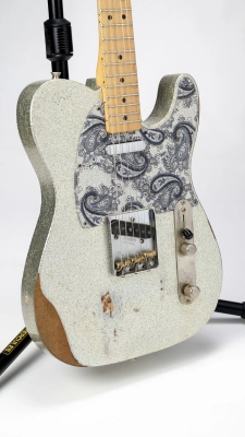 Fender - Brad Paisley Road Worn Telecaster - Silver Sparkle 2