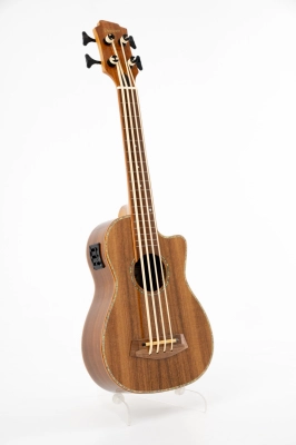 Denver - Acacia Fretless Bass Ukulele with Gig Bag with Gig Bag