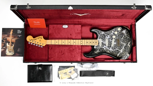 Fender Custom Shop - Limited 1968 Black Paisley Stratocaster Relic, Maple Fingerboard - Black Paisley 8