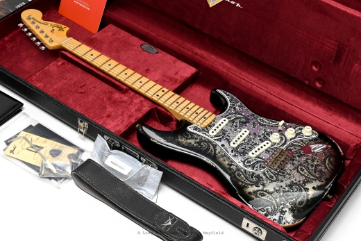 Fender Custom Shop - Limited 1968 Black Paisley Stratocaster Relic, Maple Fingerboard - Black Paisley 7