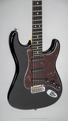 Fender - Limited Edition American Standard Blackout Stratocaster (Modified), Mystic Black, Ebony 2