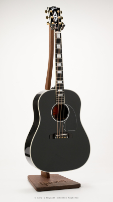 Gibson - J-45 Custom Acoustic/Electric Guitar with Hardshell Case - Ebony 2