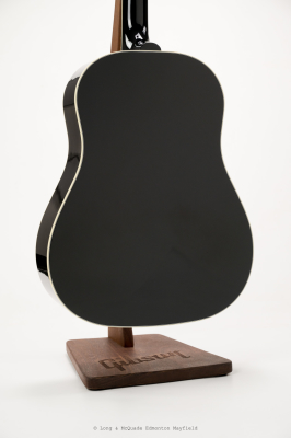 Gibson - J-45 Custom Acoustic/Electric Guitar with Hardshell Case - Ebony 6