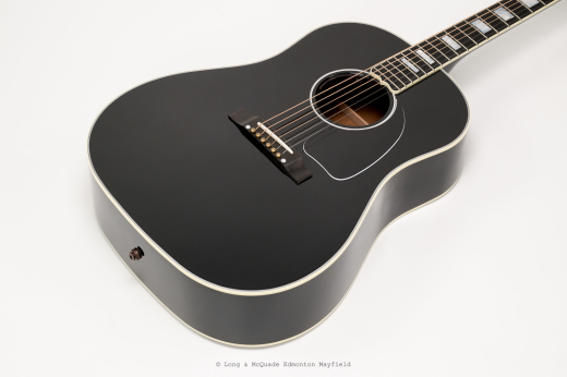 Gibson - J-45 Custom Acoustic/Electric Guitar with Hardshell Case - Ebony