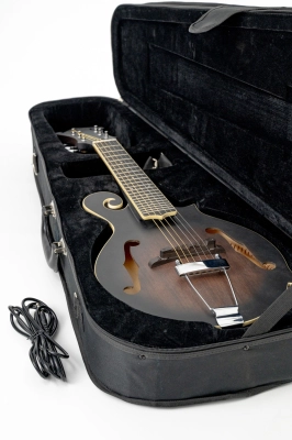 Gold Tone - F-6 6-String F-style Mando-Guitar with Pickup and Case 2