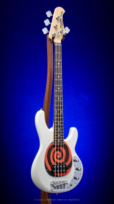 Sterling - StingRay Short Scale Bass Guitar - Olympic White