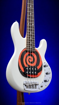 Sterling - StingRay Short Scale Bass Guitar - Olympic White 2