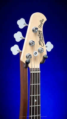 Sterling - StingRay Short Scale Bass Guitar - Olympic White 2