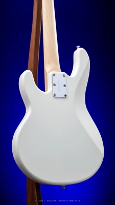 Sterling - StingRay Short Scale Bass Guitar - Olympic White 2
