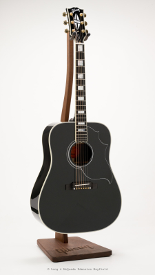 Gibson - Hummingbird Custom Acoustic/Electric Guitar with Hardshell Case - Ebony 2