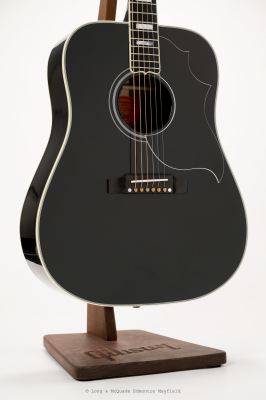 Gibson - Hummingbird Custom Acoustic/Electric Guitar with Hardshell Case - Ebony 3