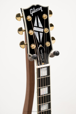 Gibson - Hummingbird Custom Acoustic/Electric Guitar with Hardshell Case - Ebony 4