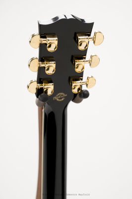 Gibson - Hummingbird Custom Acoustic/Electric Guitar with Hardshell Case - Ebony 7