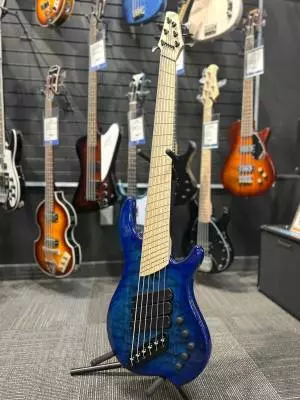 Dingwall Comb4 3PU Quilt Indigo Burst Maple 6-String Bass