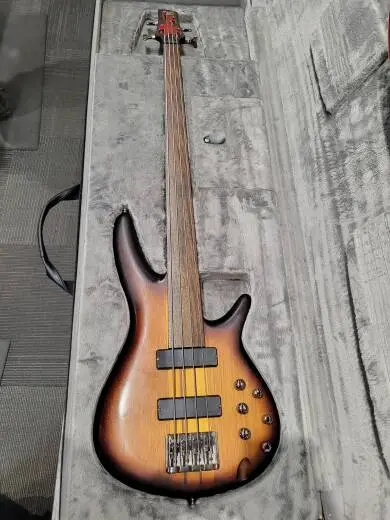 IBANEZ BW SR4 FRETLESS BROWN BURST 2