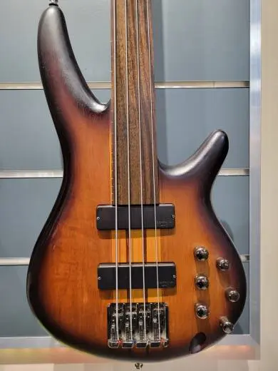 IBANEZ BW SR4 FRETLESS BROWN BURST 2