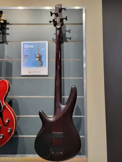 IBANEZ BW SR4 FRETLESS BROWN BURST 2