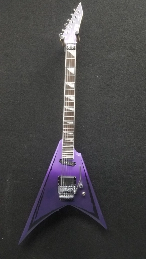 ESP Guitars LTD Alexi Ripped Sawtooth with Case - Purple Fade Satin with Pinstripes