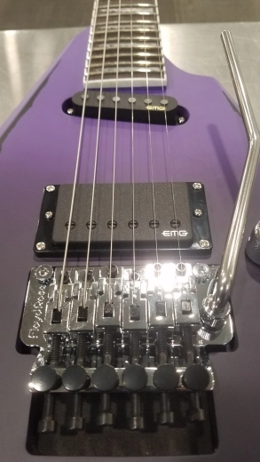 ESP Guitars LTD Alexi Ripped Sawtooth with Case - Purple Fade Satin with Pinstripes 5