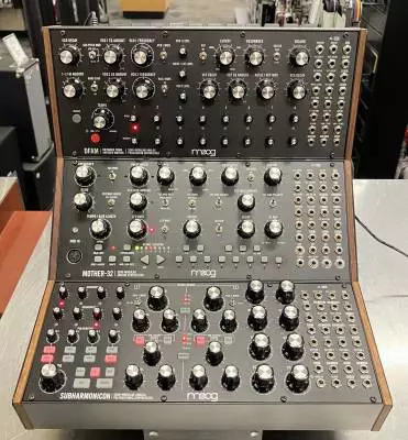 Moog Mother32 + DFAM + Subharmonicon modules