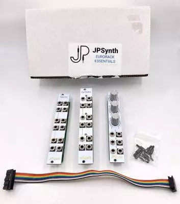JP SYNTH Essentials: Buffered Multiples, Triple Attenuators, and 4 channel Stereo Mixer 2