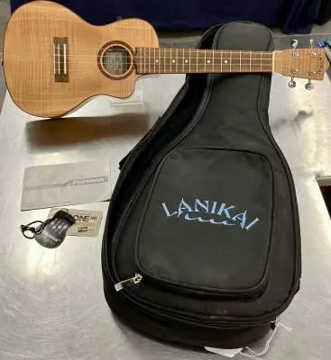 LANIKAI Flame Maple Concert A/E ukulele, w/deluxe gigbag 2