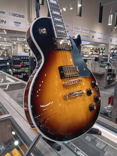 Store Special Product - Gibson - Les Paul Custom 70s Electric Guitar with Hardshell Case - Tobacco Burst