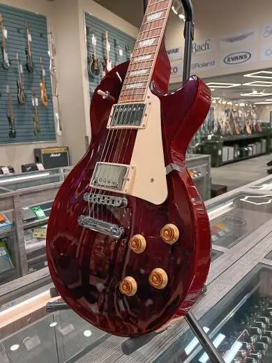 Gibson - Les Paul Studio Electric Guitar with Softshell Case - Wine Red 2