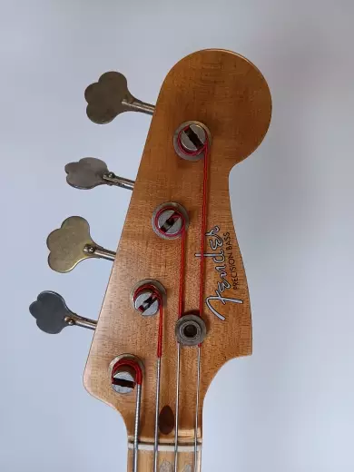 Fender Custom Shop - 1958 Precision Bass Relic, 1-Piece Quartersawn Maple Neck Fingerboard - Super Faded Aged Chocolate 3-Color Sunburst 7