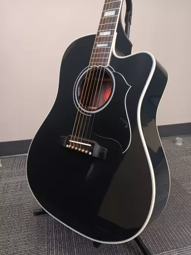 Gibson Custom Shop - Songwriter EC Custom Acoustic/Electric Guitar with Hardshell Case - Ebony 2