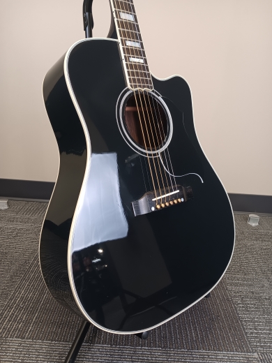 Store Special Product - Gibson Custom Shop - Songwriter EC Custom Acoustic/Electric Guitar with Hardshell Case - Ebony