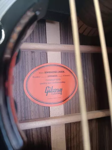 Gibson Custom Shop - Songwriter EC Custom Acoustic/Electric Guitar with Hardshell Case - Ebony 2