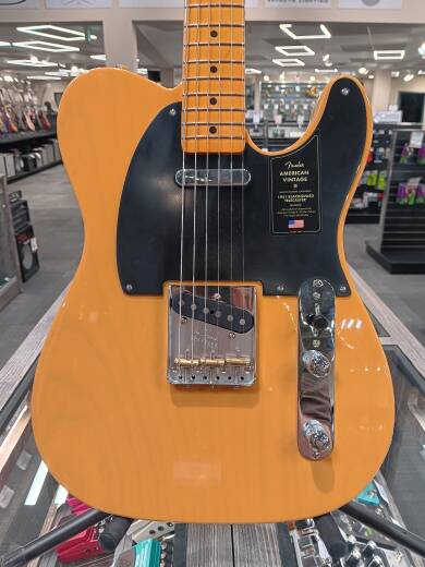 Store Special Product - Fender - American Vintage II 1951 Telecaster, Maple Fingerboard - Butterscotch Blonde
