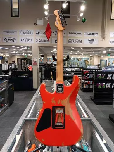 Charvel Guitars - Pro-Mod Relic San Dimas Style 1 HH FR PF, Pau Ferro Fingerboard - Weathered Orange 2