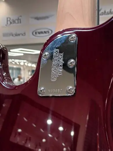 Ernie Ball Music Man - StingRay5 Special 5 HH 5-String Electric Bass with Case - Oxblood 2