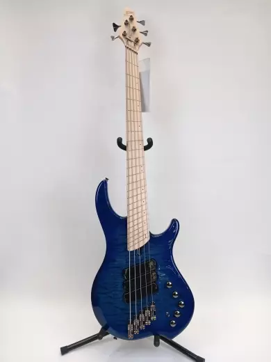 Dingwall - Combustion 5-string, 3 pickup, quilted top - Indigo Burst