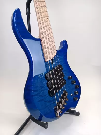 Dingwall - Combustion 5-string, 3 pickup, quilted top - Indigo Burst 3