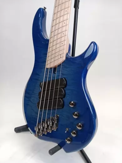 Dingwall - Combustion 5-string, 3 pickup, quilted top - Indigo Burst 4