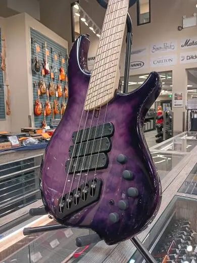 Dingwall Guitars - Combustion 5-String Bass with Quilted Maple Top - Ultraviolet 2