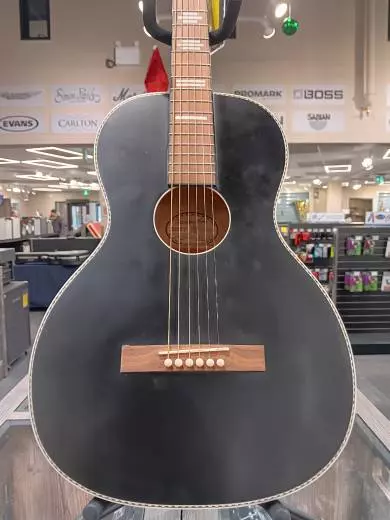 Recording King - Dirty 37 Series Parlor Guitar - Black 2