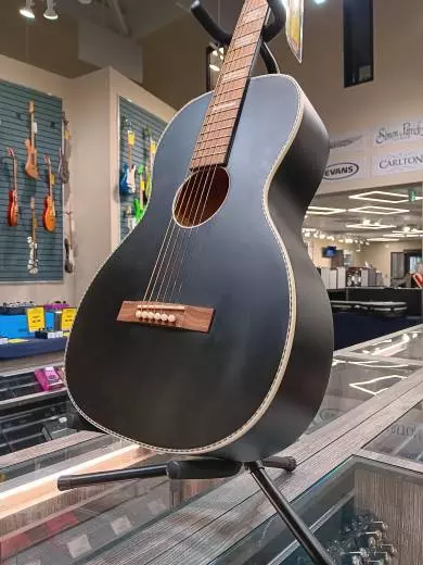 Recording King - Dirty 37 Series Parlor Guitar - Black 2