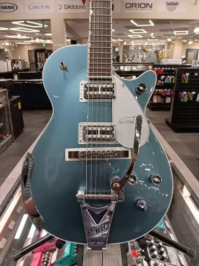 Gretsch Guitars - G6134T-140 LTD 140th Double Platinum Penguin, Ebony Fingerboard - Two-Tone Stone Platinum/Pure Platinum 2