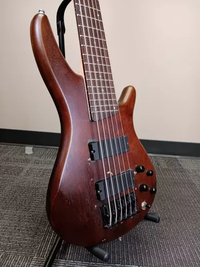 Ibanez - GIO Series 6-String Bass Guitar HH - Walnut Flat 2