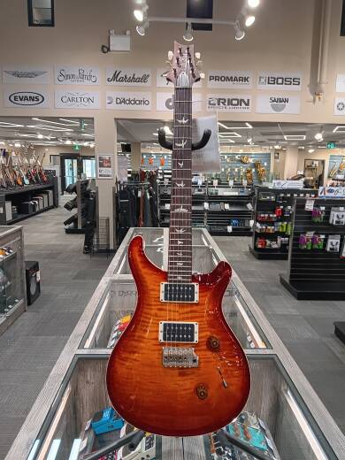 Store Special Product - PRS Guitars - Custom 24 Electric Guitar with Hardshell Case - Dark Cherry Sunburst
