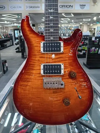 PRS Guitars - Custom 24 Electric Guitar with Hardshell Case - Dark Cherry Sunburst 2